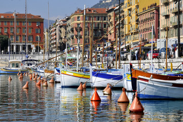 Port de Nice en France dans les Alpes Maritimes