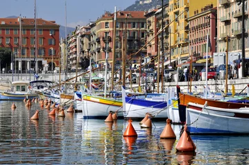 Cercles muraux Nice Port de Nice en France dans les Alpes Maritimes