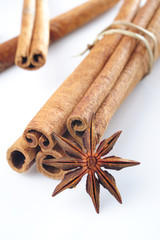 star anise and cinnamon