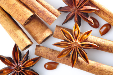 cinnamon  and star anise