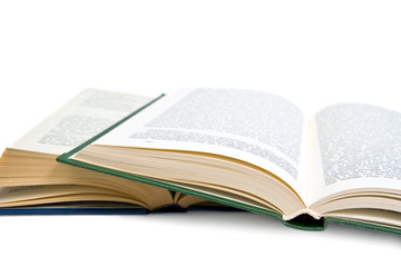 Open book. Isolated on white background.