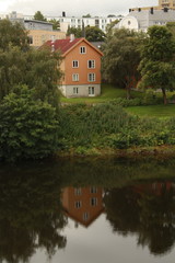 Obraz premium The house in river