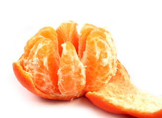 ripe orange isolated