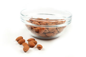 Almond nuts isolated