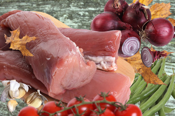 Fillet of pork with vegetables