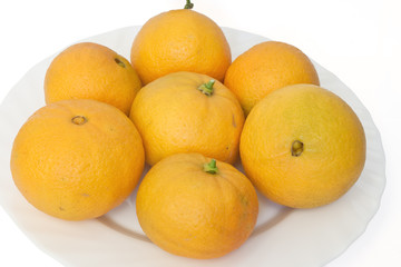 oranges on plate