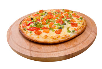 Italian vegetables  pizza.Neapolitano ,Close-up