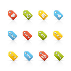 Icon Set - Colored Tags