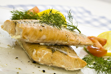 gegrillter lachs
