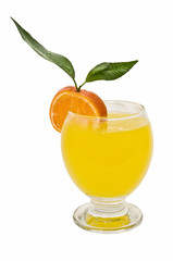 Zumo de naranja con adorno