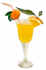 Zumo de naranja saludable
