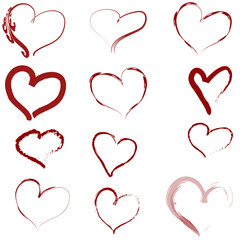 Herzen Vorlage Muster Vektor