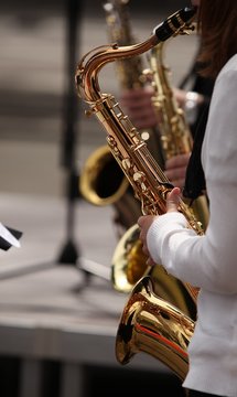 saxophonspielerin