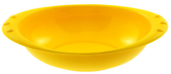 coupelle jaune fond blanc