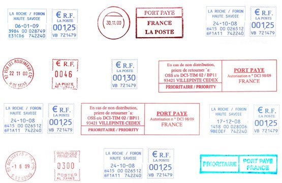 french postmarks background