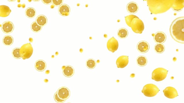 Lemons falling 1080p
