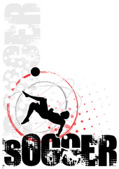 soccer circle poster background 4