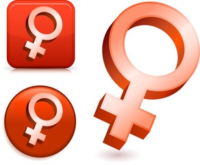 Obraz premium Female Gender Symbols
