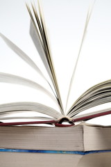 open book with white background