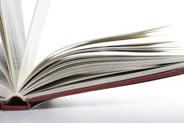 open book with white background