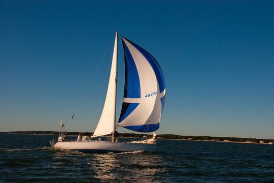 boat with huge sail