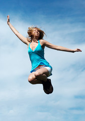 girl jumping