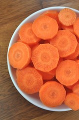 Karotte in einer Schale