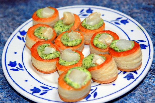 Feuillet&eacute;s aux noix de St Jaques