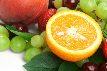 Still-life of fresh fruit