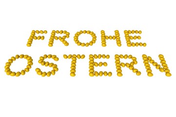 Oster-Schriftzug Gold