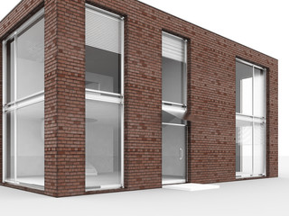 Modern house isolate