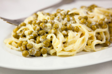 Tagliatelle with pear