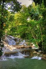 Fototapeta premium Jamaica - Dunn River Waterfalls (Landmark)