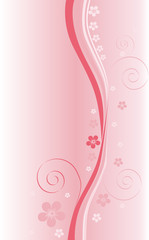 abstract pink flower pattern
