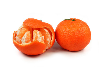 ripe orange isolated