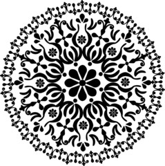 circle simple black pattern
