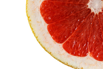 Slice of grapefruit