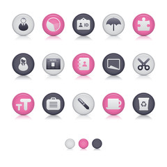 Matte Circle Icons - Office Soft