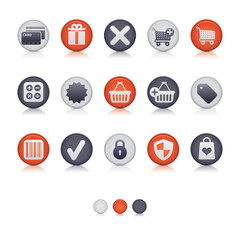 Matte Circle Icons - Shopping Soft