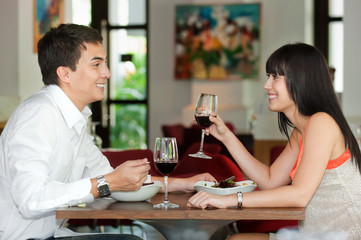 Couple Dining Together