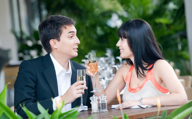 Couple Eating Outdoors