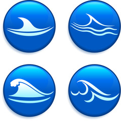 Waves on buttons