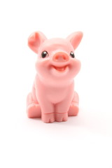 Plastic Pink Toy Pig
