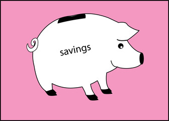 white piggy bank
