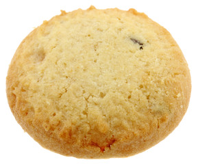 biscuit rond fond blanc