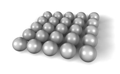 Spheres. 3D illustration