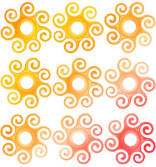 Plastic rings backgrounds