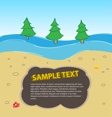 Vault of treasures under winter snow wood