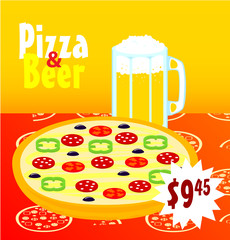 Product poster for shop. Design sale card, offers, price.