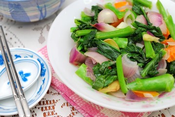 Sumptuous Chinese style vegetables